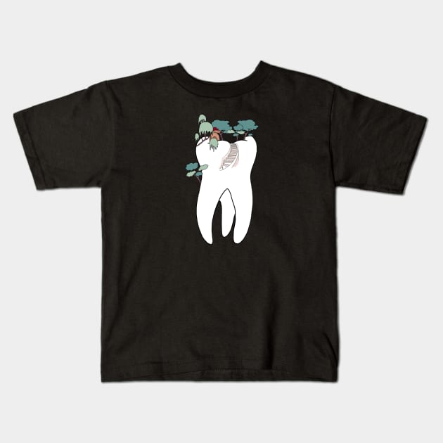 Dentist Art Kids T-Shirt by Carries Design 